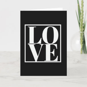 Carte d'amour minimaliste propre