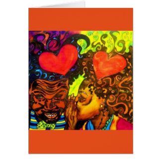 Carte d'amour noire