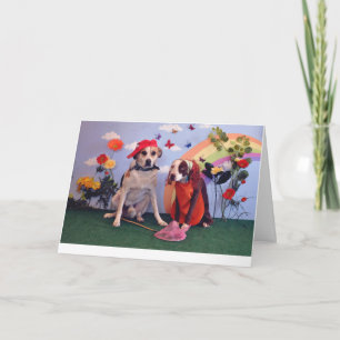 Carte d'amour ou d'anniversaire, photo de chien,