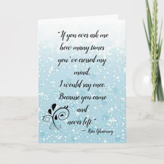 Carte d'amour "Parfaits ensemble" (Devant)