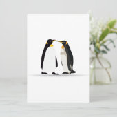 CARTE D'AMOUR PENGUIN (Debout devant)