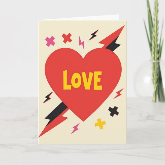 Carte d'amour Pop Art (Devant)