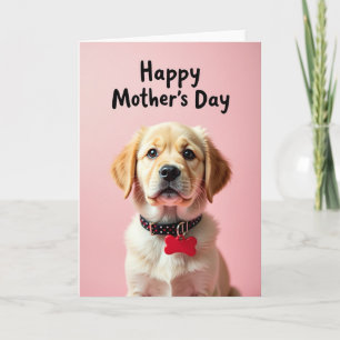 Carte d'amour pour chiot à pois