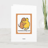 Carte d'amour pour chiot Schnauzer miniature (Dos)