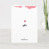 Carte d'amour pour chiots mignons (Dos)