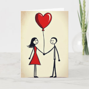 Carte d'amour pour couple heureux