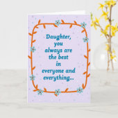 Carte d'amour pour filles (Fleur jaune)