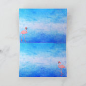 Carte d'amour pour la danse Flamant rose (Intérieur)