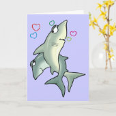 Carte d'amour pour le requin (Fleur jaune)