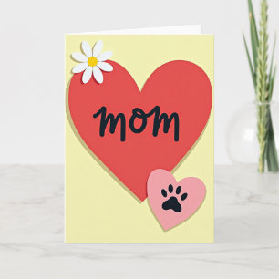 Carte d'amour pour maman douce