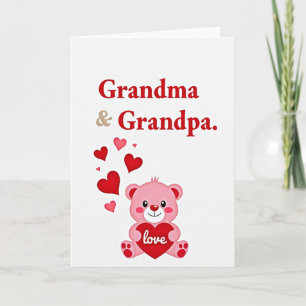 Carte d'amour pour Mamie et Papy