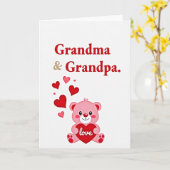 Carte d'amour pour Mamie et Papy (Fleur jaune)