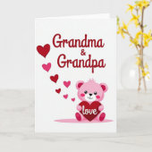 Carte d'amour pour Mamie et Papy (Fleur jaune)