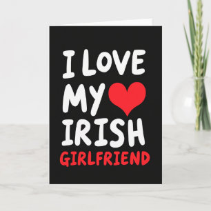 Carte d'amour pour petite amie irlandaise