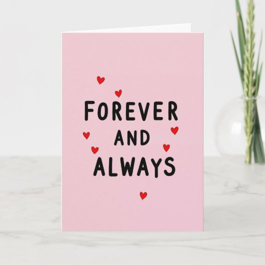 Carte d'amour pour toujours (Devant)