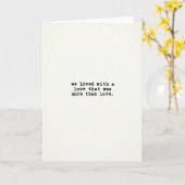 Carte d'amour profond (Fleur jaune)