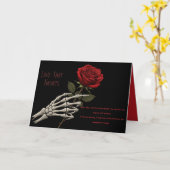 Carte d'amour qui hante (Fleur jaune)