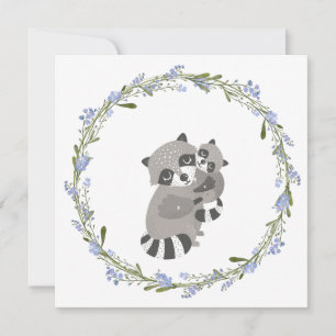 Carte d'amour Raccoon