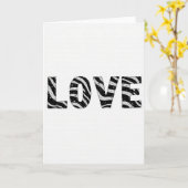 Carte d'amour rayée simple (Fleur jaune)