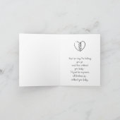 Carte d'amour Red Tree Heart & Swirls (Intérieur)