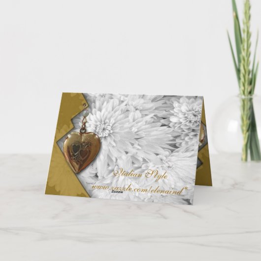 Carte d'amour romantique (Dos)