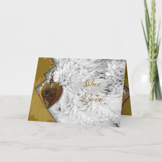 Carte d'amour romantique (Devant)