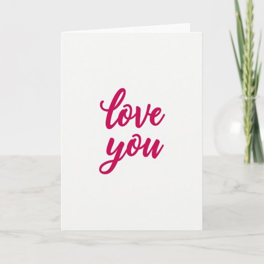 Carte d'amour romantique classique (Devant)
