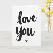 Carte d'amour romantique noir (Fleur jaune)
