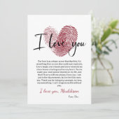 Carte d'amour romantique personnalisée avec ❤️ emp (Debout devant)