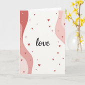 Carte d'amour romantique rouge (Fleur jaune)