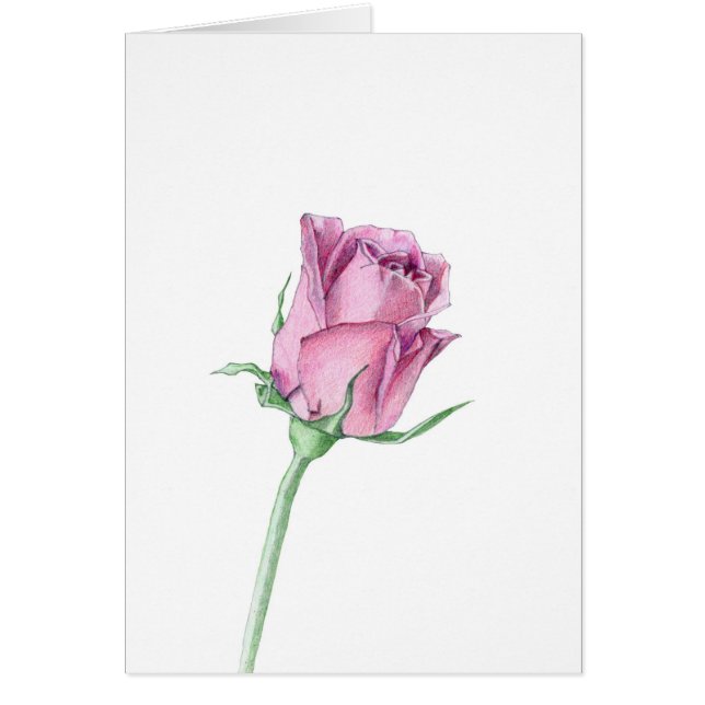 Carte d'amour rose (Devant)