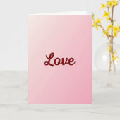 Carte d'amour rose minimaliste (Fleur jaune)