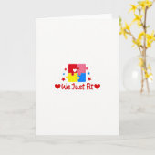 Carte d'amour rouge ajustement parfait (Fleur jaune)
