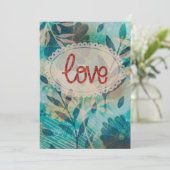 Carte d'amour, Saint-Valentin, anniversaire (Debout devant)
