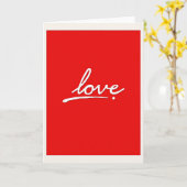 Carte d'amour simple (Fleur jaune)
