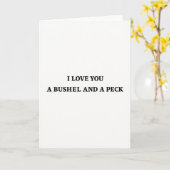 Carte d'amour simple boisseau peck (Fleur jaune)