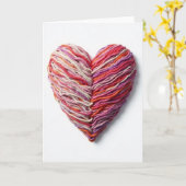 Carte d'amour simple en fil (Fleur jaune)