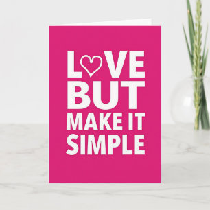 Carte d'amour simple et lisse