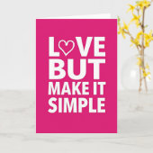 Carte d'amour simple et lisse (Fleur jaune)