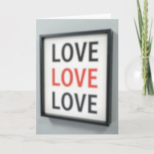 Carte d'amour simple répétée (Devant)