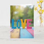 Carte d'amour simple romantique (Fleur jaune)
