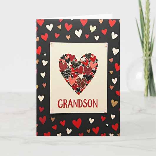 Carte d'amour sincère pour petit-fils (Devant)
