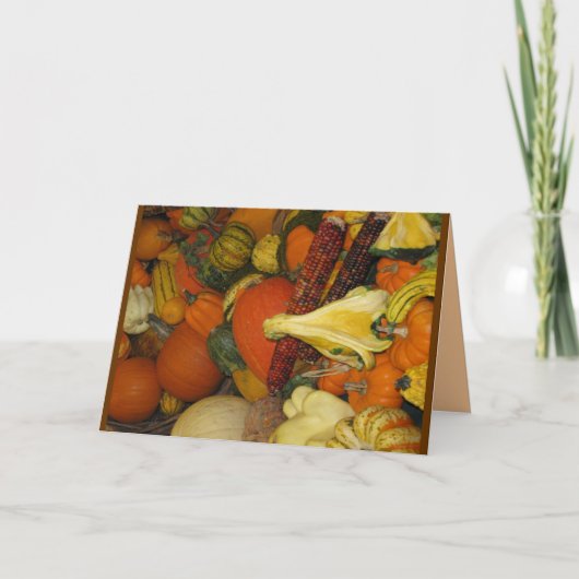 Carte d'amour Thanksgiving (Devant)