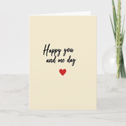 Carte d'amour Toi et Moi (Devant)