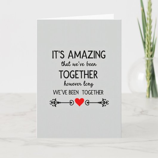 Carte d'amour toujours incroyable ensemble (Devant)