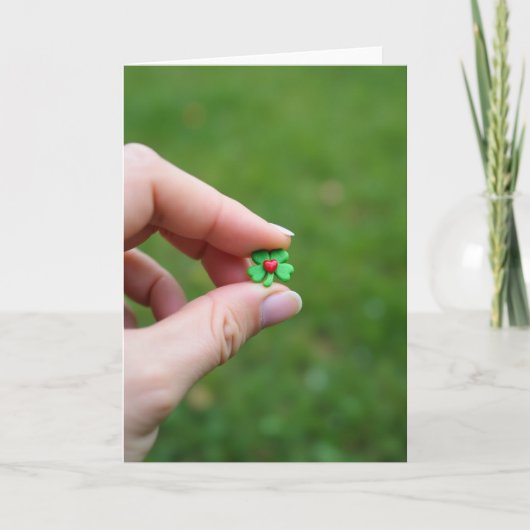Carte d'amour Trèfle Chanceux (Devant)
