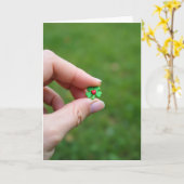 Carte d'amour Trèfle Chanceux (Fleur jaune)
