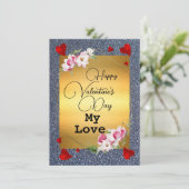 Carte d'amour triple (Debout devant)