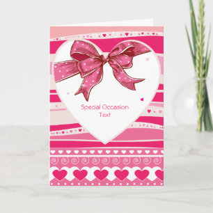 Carte d'amour Valetine Red Hearts