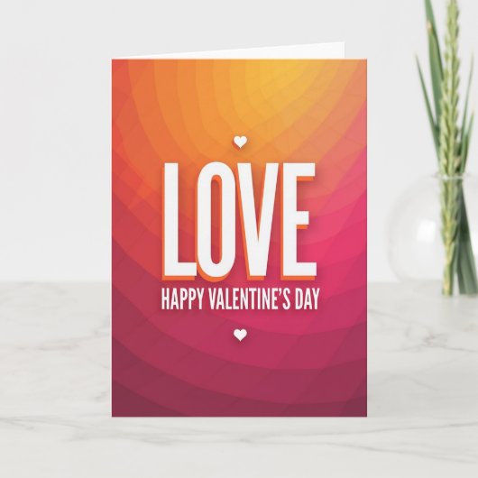 Carte d'amour vibrant (Devant)